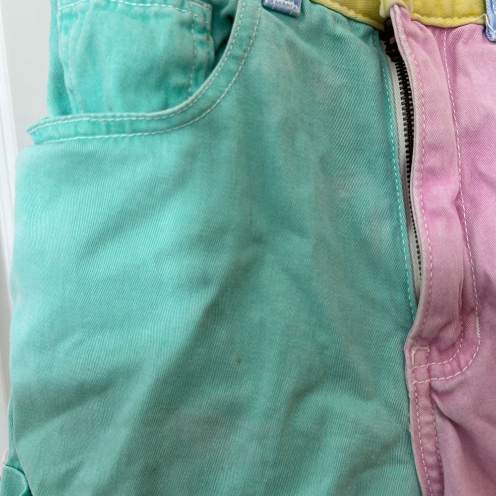 AMERICAN APPAREL Pastel Denim Shorts Vintage Y2K Waist 26/27 - Picture 3 of 10